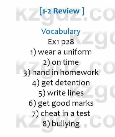 Английский язык Eyes Open 2 for Kazakhstan Grade 6 Student`s book Ben Goldstein 6 класс 2017 Упражнение Ex1 p28