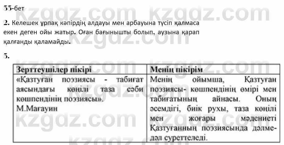 Казахская литература Керимбекова 7 класс 2017 Упражнение стр.33