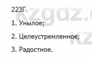 Русский язык Сабитова 5 класс 2017 Упражнение 223Г
