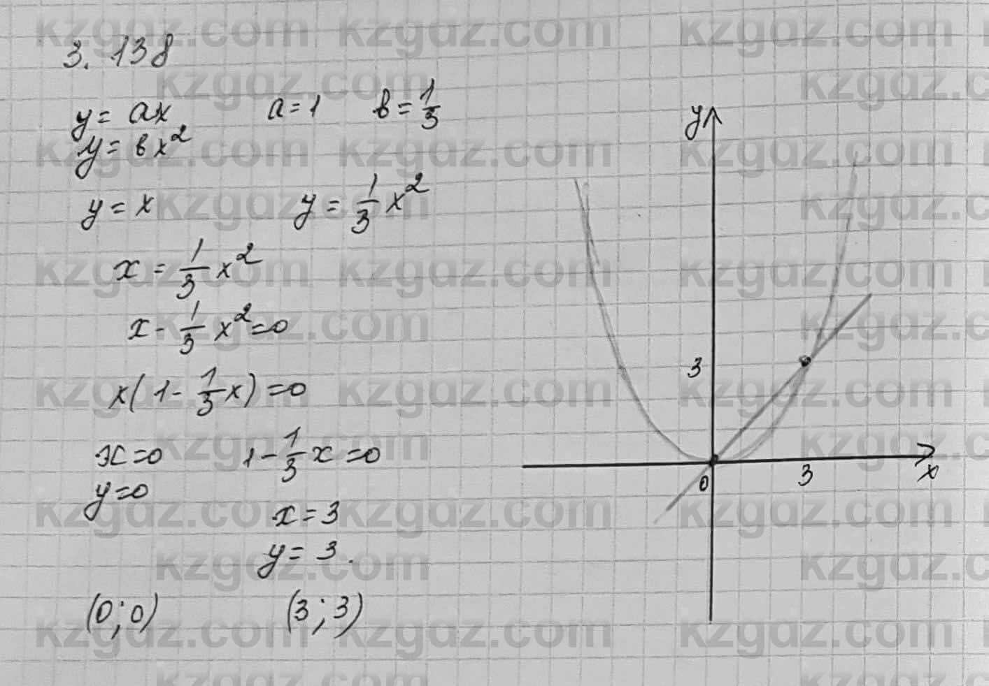 Алгебра Шыныбеков 7 класс 2017 Упражнение 3.138