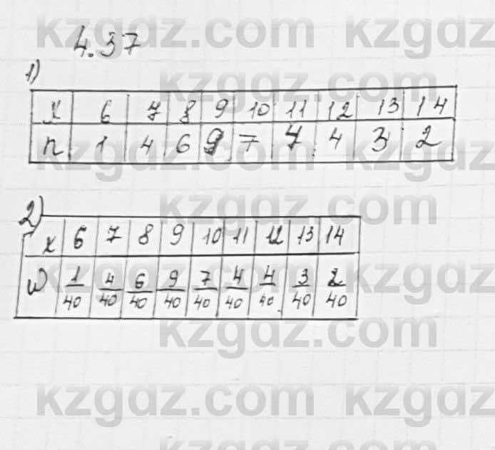 Алгебра Шыныбеков 7 класс 2017 Упражнение 4.37
