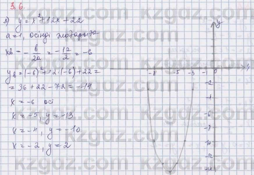 Алгебра Шыныбеков 8 класс 2018  Упражнение 3.6