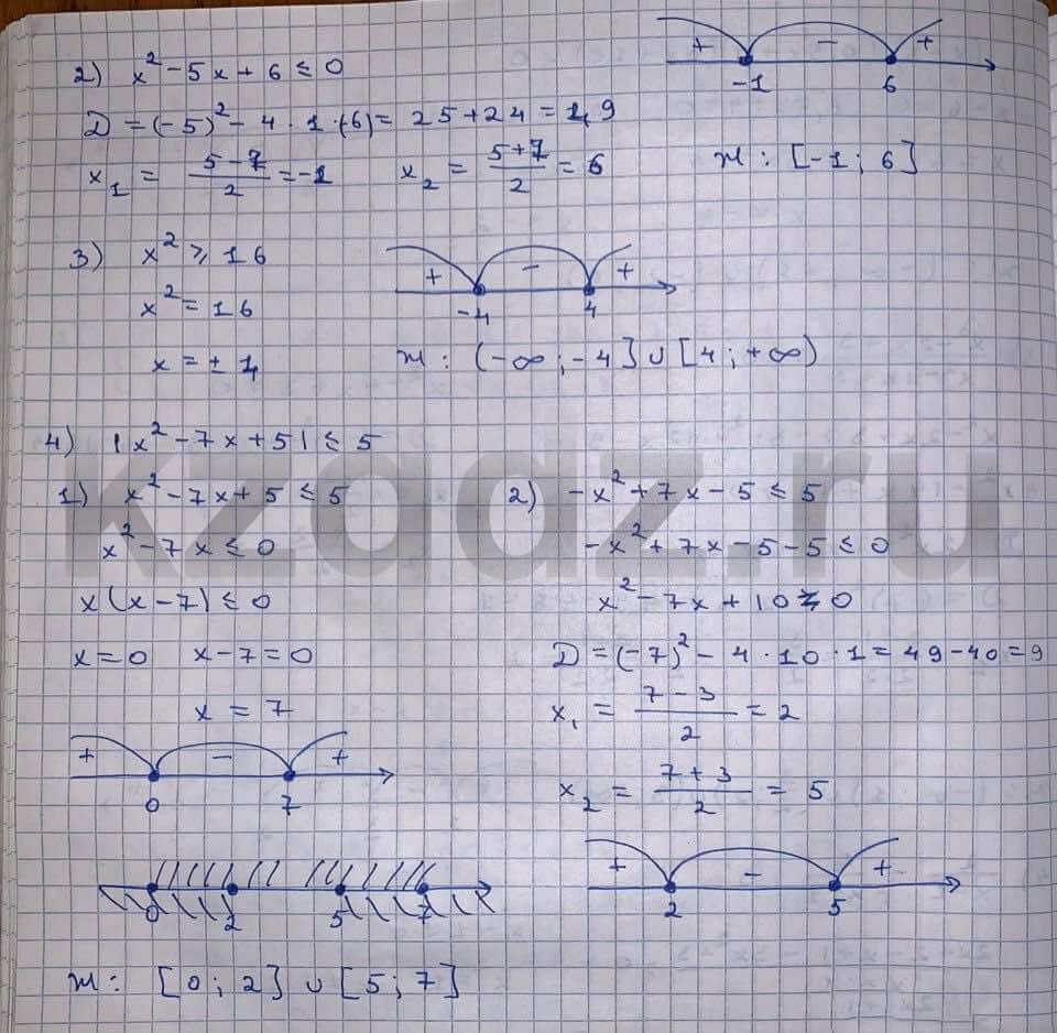 Алгебра Шыныбеков 9 класс   Упражнение 743