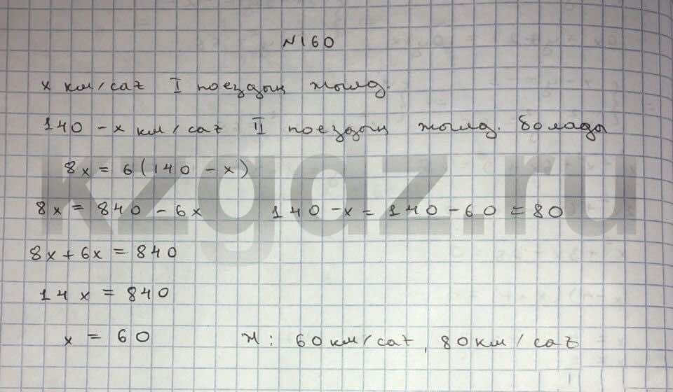 Алгебра Шыныбеков 9 класс   Упражнение 160