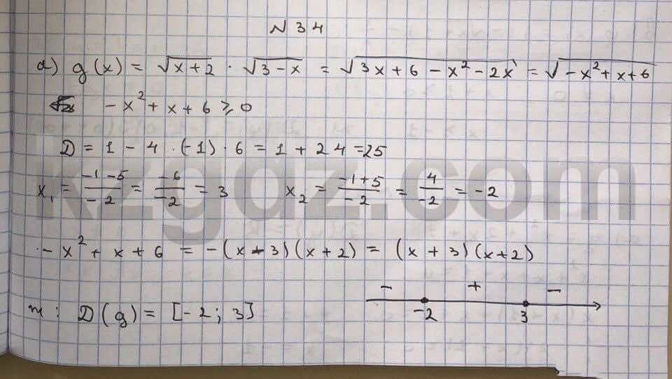 Алгебра Абылкасымова 10 класс Естественно-математическое направление  Упражнение 34
