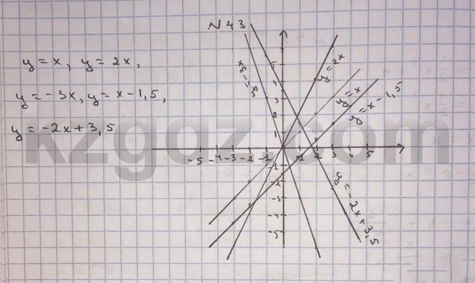 Алгебра Абылкасымова 10 класс Естественно-математическое направление  Упражнение 43