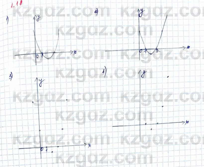 Алгебра и начало анализа ЕМН Шыныбеков 10 класс 2019  Упражнение 1.18