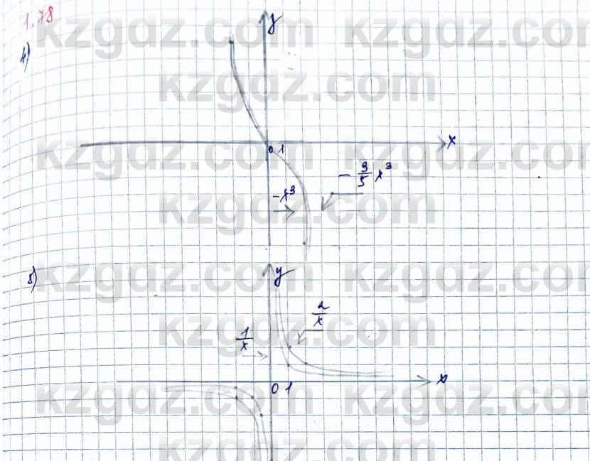 Алгебра и начало анализа ЕМН Шыныбеков 10 класс 2019  Упражнение 1.78