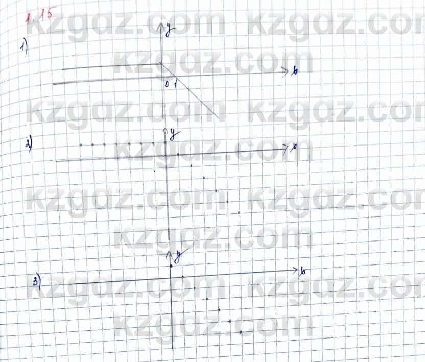 Алгебра и начало анализа ЕМН Шыныбеков 10 класс 2019  Упражнение 1.15