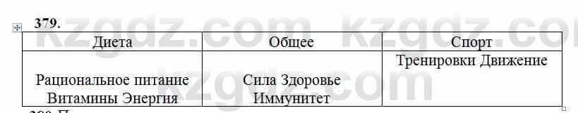Русский язык Сабитова 6 класс 2018  Упражнение 379