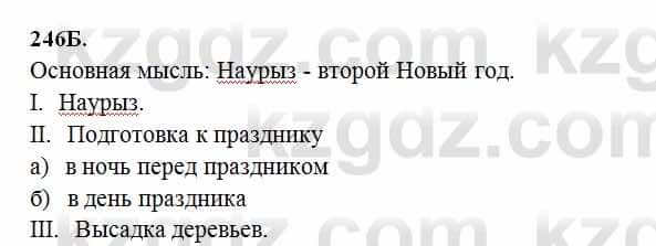 Русский язык Сабитова 6 класс 2018  Упражнение 246Б
