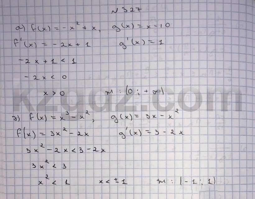 Алгебра Абылкасымова 10 класс Общетвенно-гуманитарное направление  Упражнение 327