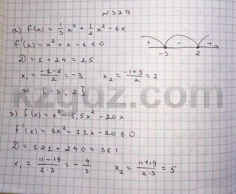 Алгебра Абылкасымова 10 класс Общетвенно-гуманитарное направление  Упражнение 329