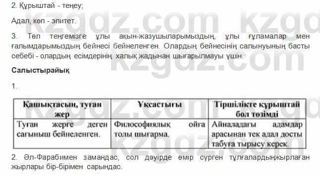Казахская литература Керимбекова 2017Упражнение Страница 35