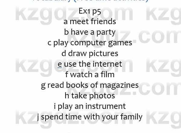 Английский язык Eyes Open 3 for Kazakhstan Grade 7 Student`s book Ben Goldstein 7 класс 2017 Упражнение Ex1 p5